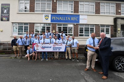 060626 - Penallta Athletic League Presentation - Penallta celebrate lifting the trophy