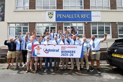 060626 - Penallta Athletic League Presentation - Penallta celebrate lifting the trophy