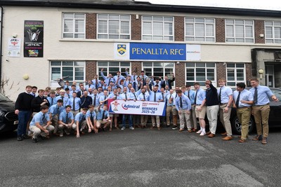 060626 - Penallta Athletic League Presentation - Penallta celebrate lifting the trophy
