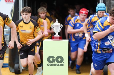 020526 - Penallta v Talywain, U18s Boys Club Bowl Final - Penallta, blue kit, take on Talywain in the U18s Boys Club Bowl Final