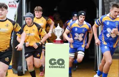 020526 - Penallta v Talywain, U18s Boys Club Bowl Final - Penallta, blue kit, take on Talywain in the U18s Boys Club Bowl Final