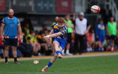 020526 - Penallta v Talywain, U18s Boys Club Bowl Final - Penallta, blue kit, take on Talywain in the U18s Boys Club Bowl Final