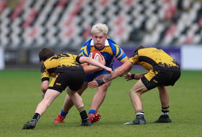 020526 - Penallta v Talywain, U18s Boys Club Bowl Final - Penallta, blue kit, take on Talywain in the U18s Boys Club Bowl Final