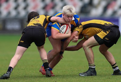 020526 - Penallta v Talywain, U18s Boys Club Bowl Final - Penallta, blue kit, take on Talywain in the U18s Boys Club Bowl Final