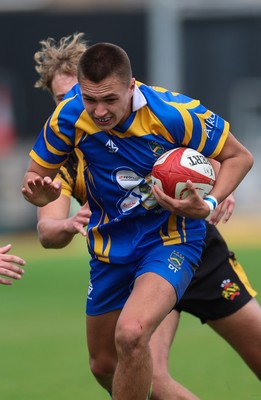 020526 - Penallta v Talywain, U18s Boys Club Bowl Final - Penallta, blue kit, take on Talywain in the U18s Boys Club Bowl Final