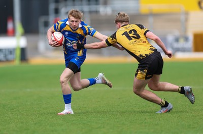 020526 - Penallta v Talywain, U18s Boys Club Bowl Final - Penallta, blue kit, take on Talywain in the U18s Boys Club Bowl Final