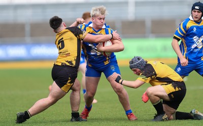 020526 - Penallta v Talywain, U18s Boys Club Bowl Final - Penallta, blue kit, take on Talywain in the U18s Boys Club Bowl Final