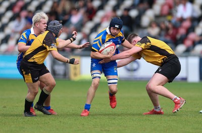 020526 - Penallta v Talywain, U18s Boys Club Bowl Final - Penallta, blue kit, take on Talywain in the U18s Boys Club Bowl Final
