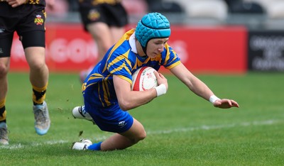020526 - Penallta v Talywain, U18s Boys Club Bowl Final - Penallta, blue kit, take on Talywain in the U18s Boys Club Bowl Final