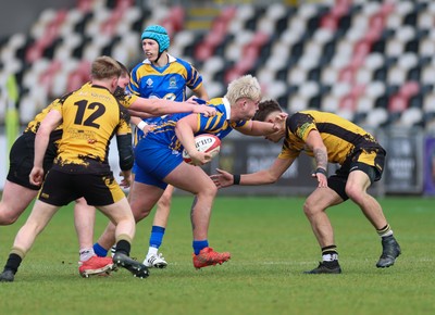020526 - Penallta v Talywain, U18s Boys Club Bowl Final - Penallta, blue kit, take on Talywain in the U18s Boys Club Bowl Final
