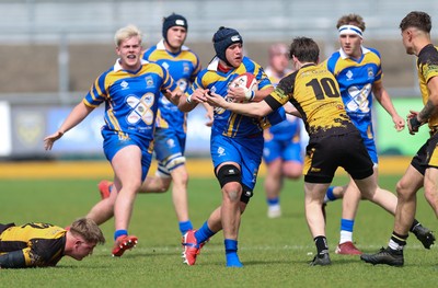 020526 - Penallta v Talywain, U18s Boys Club Bowl Final - Penallta, blue kit, take on Talywain in the U18s Boys Club Bowl Final