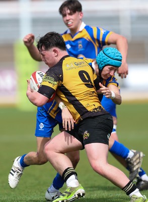 020526 - Penallta v Talywain, U18s Boys Club Bowl Final - Penallta, blue kit, take on Talywain in the U18s Boys Club Bowl Final
