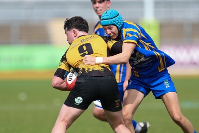 020526 - Penallta v Talywain, U18s Boys Club Bowl Final - Penallta, blue kit, take on Talywain in the U18s Boys Club Bowl Final
