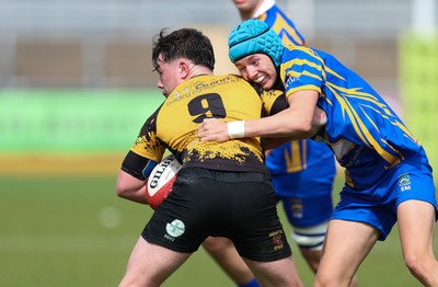 020526 - Penallta v Talywain, U18s Boys Club Bowl Final - Penallta, blue kit, take on Talywain in the U18s Boys Club Bowl Final