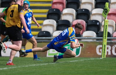020526 - Penallta v Talywain, U18s Boys Club Bowl Final - Penallta, blue kit, take on Talywain in the U18s Boys Club Bowl Final