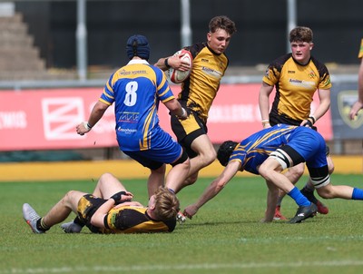 020526 - Penallta v Talywain, U18s Boys Club Bowl Final - Penallta, blue kit, take on Talywain in the U18s Boys Club Bowl Final