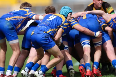 020526 - Penallta v Talywain, U18s Boys Club Bowl Final - Penallta, blue kit, take on Talywain in the U18s Boys Club Bowl Final