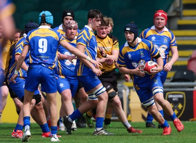 020526 - Penallta v Talywain, U18s Boys Club Bowl Final - Penallta, blue kit, take on Talywain in the U18s Boys Club Bowl Final