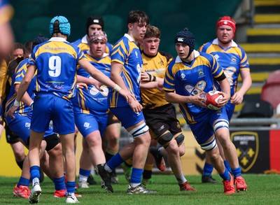 020526 - Penallta v Talywain, U18s Boys Club Bowl Final - Penallta, blue kit, take on Talywain in the U18s Boys Club Bowl Final
