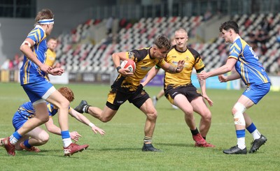020526 - Penallta v Talywain, U18s Boys Club Bowl Final - Penallta, blue kit, take on Talywain in the U18s Boys Club Bowl Final