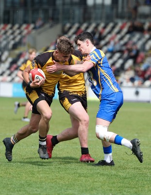 020526 - Penallta v Talywain, U18s Boys Club Bowl Final - Penallta, blue kit, take on Talywain in the U18s Boys Club Bowl Final