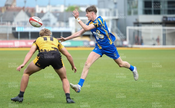 020526 - Penallta v Talywain, U18s Boys Club Bowl Final - Penallta, blue kit, take on Talywain in the U18s Boys Club Bowl Final