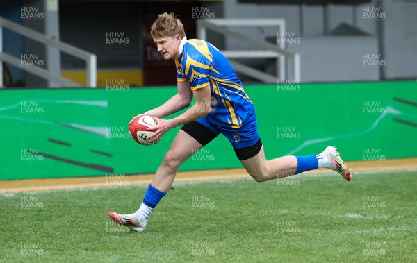 020526 - Penallta v Talywain, U18s Boys Club Bowl Final - Penallta, blue kit, take on Talywain in the U18s Boys Club Bowl Final