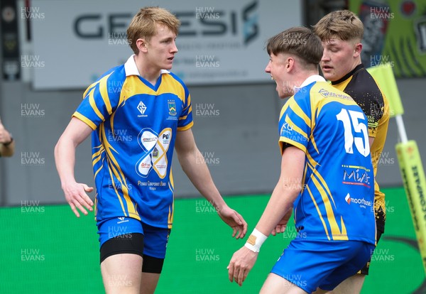 020526 - Penallta v Talywain, U18s Boys Club Bowl Final - Penallta, blue kit, take on Talywain in the U18s Boys Club Bowl Final
