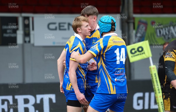 020526 - Penallta v Talywain, U18s Boys Club Bowl Final - Penallta, blue kit, take on Talywain in the U18s Boys Club Bowl Final