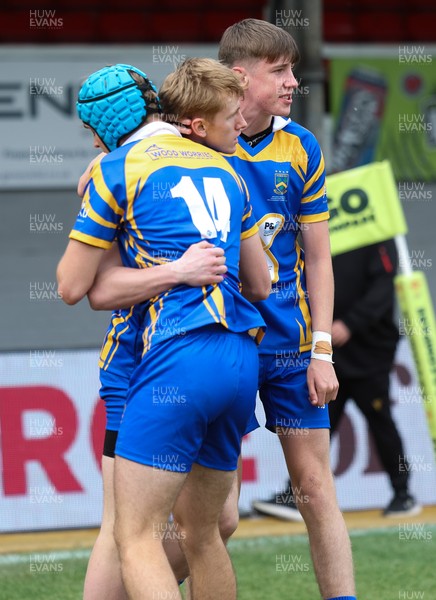 020526 - Penallta v Talywain, U18s Boys Club Bowl Final - Penallta, blue kit, take on Talywain in the U18s Boys Club Bowl Final
