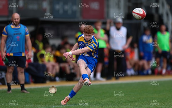 020526 - Penallta v Talywain, U18s Boys Club Bowl Final - Penallta, blue kit, take on Talywain in the U18s Boys Club Bowl Final