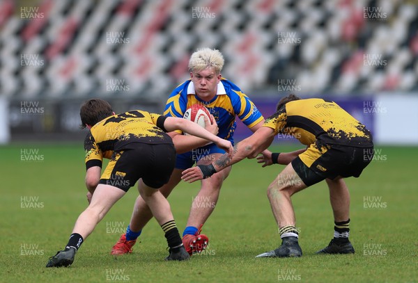 020526 - Penallta v Talywain, U18s Boys Club Bowl Final - Penallta, blue kit, take on Talywain in the U18s Boys Club Bowl Final