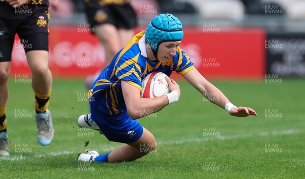 020526 - Penallta v Talywain, U18s Boys Club Bowl Final - Penallta, blue kit, take on Talywain in the U18s Boys Club Bowl Final