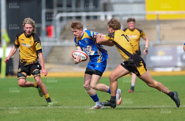 020526 - Penallta v Talywain, U18s Boys Club Bowl Final - Penallta, blue kit, take on Talywain in the U18s Boys Club Bowl Final
