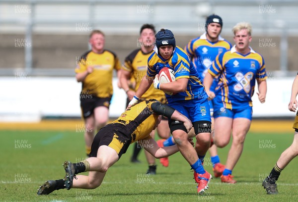 020526 - Penallta v Talywain, U18s Boys Club Bowl Final - Penallta, blue kit, take on Talywain in the U18s Boys Club Bowl Final