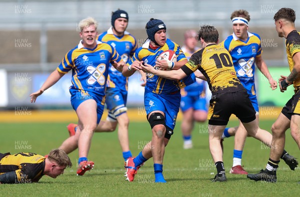 020526 - Penallta v Talywain, U18s Boys Club Bowl Final - Penallta, blue kit, take on Talywain in the U18s Boys Club Bowl Final
