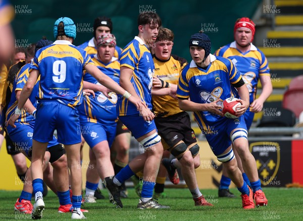 020526 - Penallta v Talywain, U18s Boys Club Bowl Final - Penallta, blue kit, take on Talywain in the U18s Boys Club Bowl Final