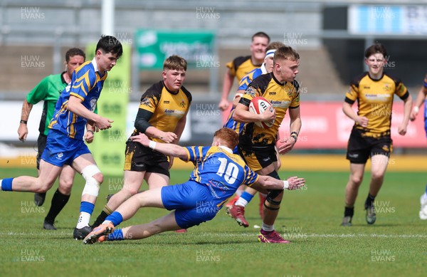 020526 - Penallta v Talywain, U18s Boys Club Bowl Final - Penallta, blue kit, take on Talywain in the U18s Boys Club Bowl Final