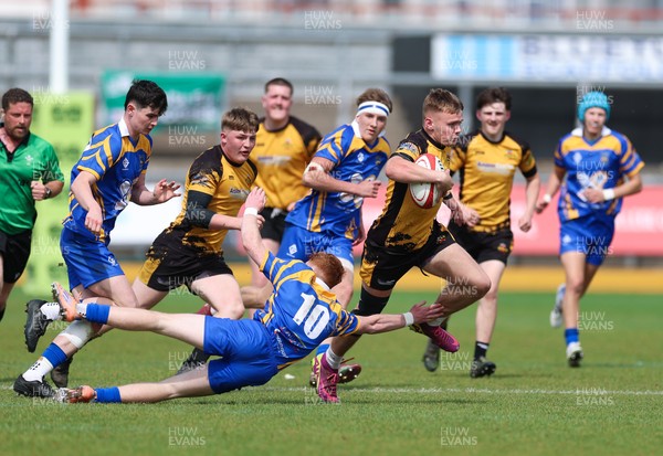 020526 - Penallta v Talywain, U18s Boys Club Bowl Final - Penallta, blue kit, take on Talywain in the U18s Boys Club Bowl Final