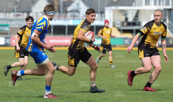 020526 - Penallta v Talywain, U18s Boys Club Bowl Final - Penallta, blue kit, take on Talywain in the U18s Boys Club Bowl Final