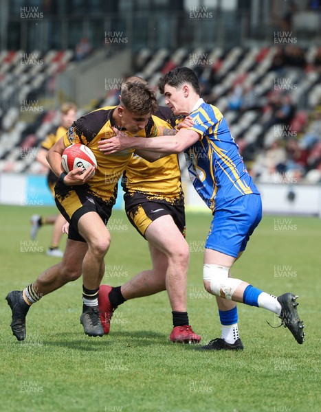 020526 - Penallta v Talywain, U18s Boys Club Bowl Final - Penallta, blue kit, take on Talywain in the U18s Boys Club Bowl Final