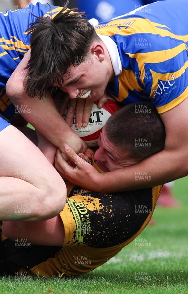020526 - Penallta v Talywain, U18s Boys Club Bowl Final - Penallta, blue kit, take on Talywain in the U18s Boys Club Bowl Final