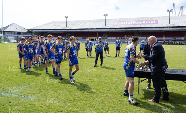 020526 - Penallta v Talywain, U18s Boys Club Bowl Final - Penallta, blue kit, take on Talywain in the U18s Boys Club Bowl Final