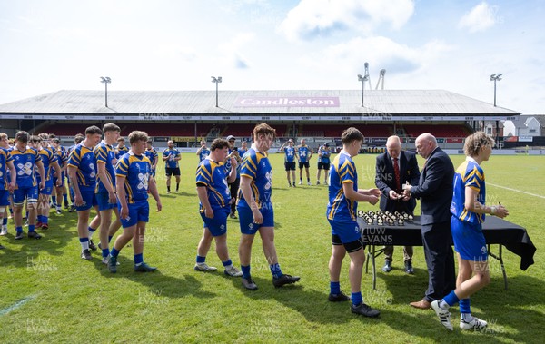 020526 - Penallta v Talywain, U18s Boys Club Bowl Final - Penallta, blue kit, take on Talywain in the U18s Boys Club Bowl Final