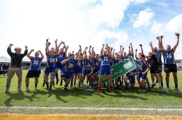 020526 - Penallta v Talywain, U18s Boys Club Bowl Final - Penallta celebrate as they lift the  U18s Boys Club Bowl Final trophy