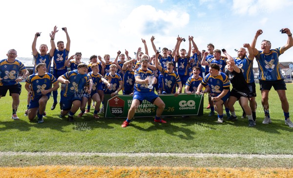 020526 - Penallta v Talywain, U18s Boys Club Bowl Final - Penallta celebrate as they lift the  U18s Boys Club Bowl Final trophy