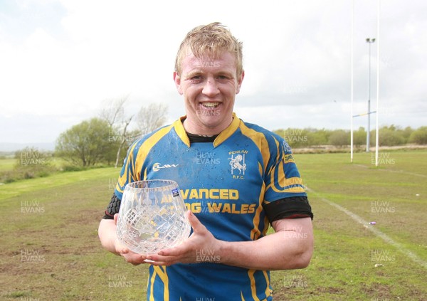 110513 Penlan RFC - Division 4 South West Champions -Penlan Ian Scrine celebrates winning Division 4 South West