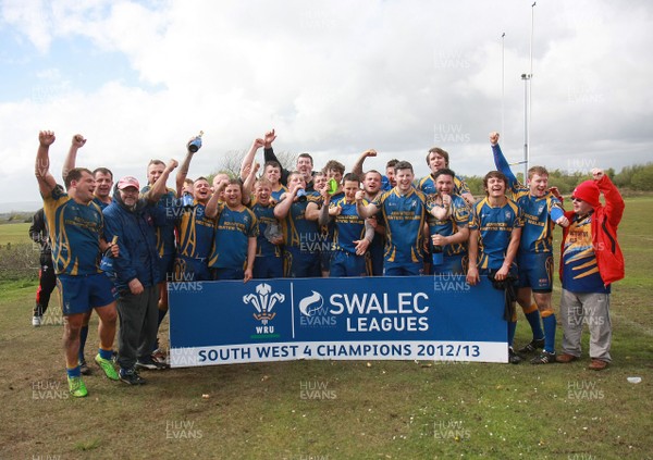 110513 Penlan RFC - Division 4 South West Champions -Penlan RFC celebrate winning Division 4 South West