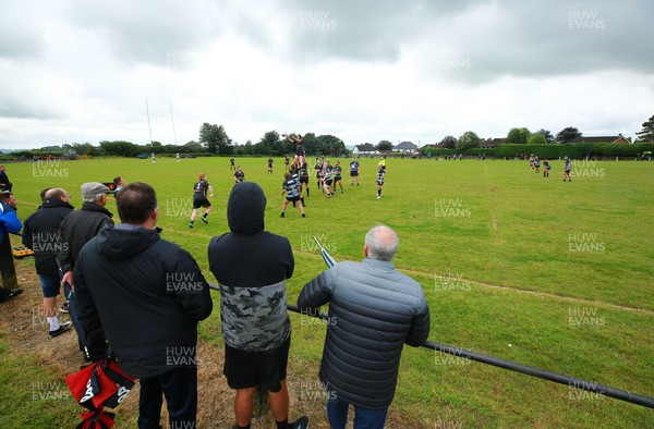 070821 - Pentyrch RFC v Llanharan RFC - WRU National Bowl -  Supporters are allowed to watch a game for the first time in over a year