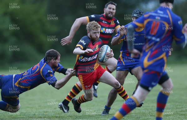 250419 - Penygroes v Cwmgwrach, WRU League 3 West Central C - Penygroes RFC on their way to winning the League 3 West Central C title trophy 
